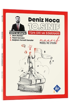 Deniz Hoca Maarif Modeli 10. Sınıf Türk Dili Ve Edebiyatı Konu Anlatım Ve Yazılı Soruları Kitabı Kr Akademi Yayınları Deniz Hoca Maarif Modeli 10. Sınıf Türk Dili Ve Edebiyatı Konu Anlatım Ve Yazılı Soruları Kitabı Kr Akademi Yayınları
