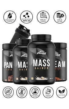 Hacim Paketi 12: 2 Adet Mass Gainer 2x3 Kg Vanilya + Protein Pancake 750 Gr + Cream Of Rice 1 Kg + Shaker Hacim Paketi 12: 2 Adet Mass Gainer 2x3 Kg Vanilya + Protein Pancake 750 Gr + Cream Of Rice 1 Kg + Shaker