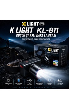 K Light Kl811 Kafa Lambası Siyah K Light Kl811 Kafa Lambası Siyah