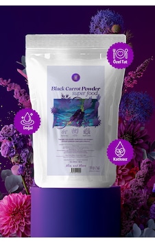 Doğal Mor Havuç Tozu %100 Saf Black Carrot Powder 100 Gr Doğal Mor Havuç Tozu %100 Saf Black Carrot Powder 100 Gr