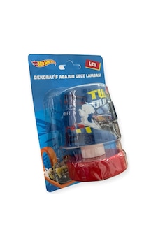 Nisa Luce Lisanslı Led Mini Abajur Hot Wheels 2x1,5 Ledli Pilli Gece Lambası