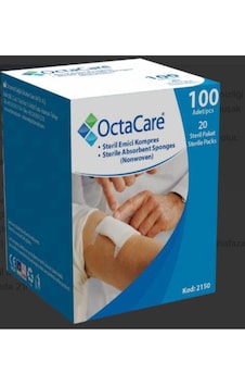 Octacare Steril Emici Kompres Non-wowen 7,5cm X 7,5cm 100 Adet