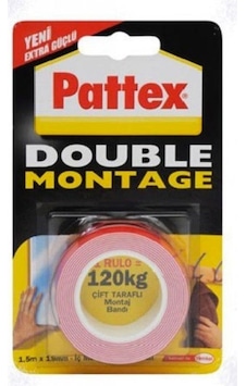 Pattex 120 KG Double Montage Çift Taraflı Bant Pattex 120 KG Double Montage Çift Taraflı Bant