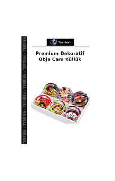 Premium Dekoratif Obje Cam Küllük Premium Dekoratif Obje Cam Küllük