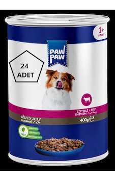 Paw Paw Jöleli Biftekli Yetişkin Köpek Konservesi 24 x 400 G Paw Paw Jöleli Biftekli Yetişkin Köpek Konservesi 24 x 400 G