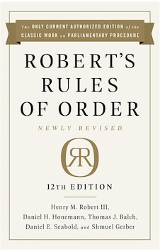 Robert's Rules Of Order Robert's Rules Of Order