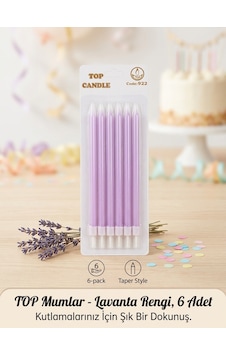 Top Candle Pasta Mumu 6 Adet Doğum Günü Ve Parti Kutlama Seti No:4 Top Candle Pasta Mumu 6 Adet Doğum Günü Ve Parti Kutlama Seti No:4