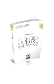 Türk Ceza Hukuku Genel Hükümler Konu Anlatımı Savaş Yayınları 2026 Türk Ceza Hukuku Genel Hükümler Konu Anlatımı Savaş Yayınları 2026