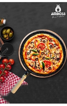 Amboss Vento Döküm 36 cm Pizza Gözleme Tavası Amboss Vento Döküm 36 cm Pizza Gözleme Tavası