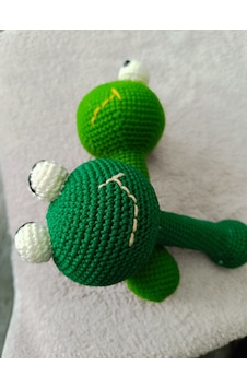Çıngırak Kurbağa Amigurumi Yeşil