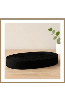 Bezos Paça Lastik Yassı Geniş 2 Cm Siyah 10 M 22 Bezos Paça Lastik Yassı Geniş 2 Cm Siyah 10 M 22