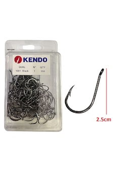 Kendo 1001 Black Nikel Delikli İğne No:1 100 Adet Kendo 1001 Black Nikel Delikli İğne No:1 100 Adet