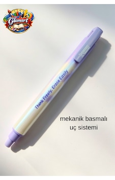 Mekanik Basmalı Kalem Tipi Silgi 1 Adet - Mor Mekanik Basmalı Kalem Tipi Silgi 1 Adet - Mor