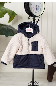 Benitto Kids Peluş Bebek Çocuk Mevsimlik Mont 51309 Lacivert