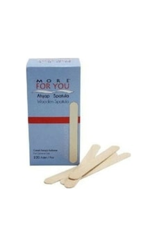 More For You Tek Kullanımlık Ahşap Ağda Spatulası 100'lü