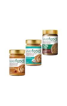 Wefood Süt Karamelli Fıstık Ezmesi 300 Gr + Hindistan Cevizli Fıstık Ezmesi 300 Gr + Keçiboynuzlu & Chialı Fıstık Ezmesi 300 Gr 8683347037247 Wefood Süt Karamelli Fıstık Ezmesi 300 Gr + Hindistan Cevizli Fıstık Ezmesi 300 Gr + Keçiboynuzlu & Chialı Fıstık Ezmesi 300 Gr 8683347037247