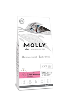 Molly Düşük Tahıllı Hypoallergenic Tavuklu Anne Ve Yavru Kedi Maması 2 Kg Molly Düşük Tahıllı Hypoallergenic Tavuklu Anne Ve Yavru Kedi Maması 2 Kg