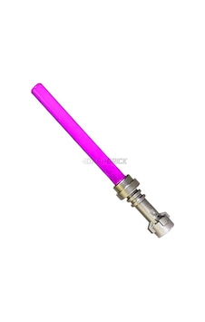 Star Wars Minifigür Aksesuarı, Işın Kılıcı, Lightsaber, Şeffaf Pembe Renkte Ve Metalik Gümüş Kabzalı Star Wars Minifigür Aksesuarı, Işın Kılıcı, Lightsaber, Şeffaf Pembe Renkte Ve Metalik Gümüş Kabzalı