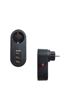 Piranha 3385 3xUsb Girişli Tekli Akım Korumalı Priz Siyah Piranha 3385 3xUsb Girişli Tekli Akım Korumalı Priz Siyah