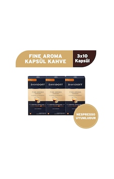 Davidoff Fine Aroma Espresso Kapsül Kahve 3x10 Adet - Nespesso Uyumludur Davidoff Fine Aroma Espresso Kapsül Kahve 3x10 Adet - Nespesso Uyumludur