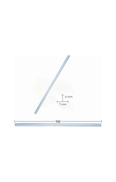 Esnek Çıta Bükülebilir 1 Metre Örgü Çıta 4x7mm