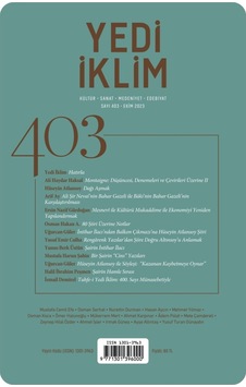 Yedi İklim 403.sayı Ekim 2023 Yedi İklim 403.sayı Ekim 2023