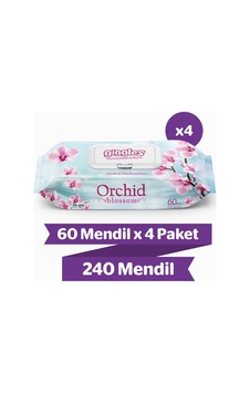 Giggles Orkide Kokulu Islak Havlu 4 X 60'Lı