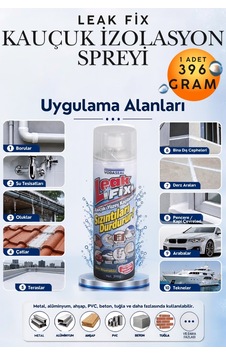396 Gr Şeffaf Su Yalıtım Spreyi - Sızdırmazlık Ve Geçirmezlik Sağlayan Likit Kauçuk Kaplama Spreyi Çatlak, Oluk, Teras, Cam Ve Fayans Sızıntı Tamir İzolasyon Malzemesi Koruyucu Su Geçirmez Kaplama 396 Gr Şeffaf Su Yalıtım Spreyi - Sızdırmazlık Ve Geçirmezlik Sağlayan Likit Kauçuk Kaplama Spreyi Çatlak, Oluk, Teras, Cam Ve Fayans Sızıntı Tamir İzolasyon Malzemesi Koruyucu Su Geçirmez Kaplama