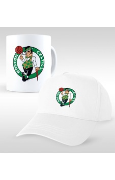Nba Boston Celtics Beyaz Kupa ve Şapka Seti Nba Boston Celtics Beyaz Kupa ve Şapka Seti