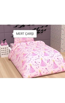 Lionas Tek Kişilik Kelebekli Prenses Nevresim Çarşaf Takımı Pembe Lionas Tek Kişilik Kelebekli Prenses Nevresim Çarşaf Takımı Pembe