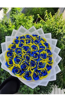 30 Lu Fenerbahçe Solmayan Gül Buketi Fenerbahçe 30 Lu Fenerbahçe Solmayan Gül Buketi Fenerbahçe