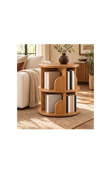Kitaplık Raflı Komodin Yan Sehpa Çok Amaçlı Düzenleyici Modüler Kitaplık 70x45 Cm Kahverengi - 938874604 Kahverengi