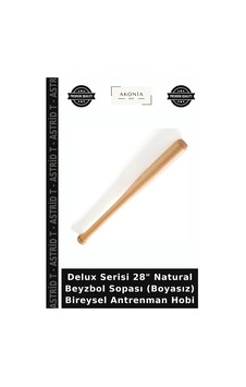 Delux Serisi 28" Natural Beyzbol Sopası Boyasız Bireysel Antrenman Hobi Doğal Ahşap Delux Serisi 28" Natural Beyzbol Sopası Boyasız Bireysel Antrenman Hobi Doğal Ahşap