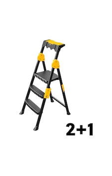 Sgs 2+1 Basamaklı Metal Merdiven Prostep Sgs 2+1 Basamaklı Metal Merdiven Prostep
