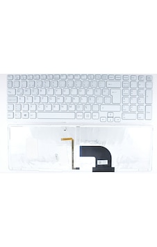 Sony Vaio Sve151, Sony Sve171 Sve171G11M Uyumlu Klavye Beyaz Back Sony Vaio Sve151, Sony Sve171 Sve171G11M Uyumlu Klavye Beyaz Back
