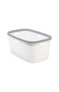 Motek Çamaşır Selesi Çamaşır Taşıma Selesi Gri+Beyaz