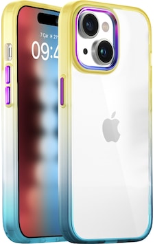 Buff Apple Uyumlu iPhone 15 Air Bumper Rainbow Kılıf Buff Apple Uyumlu iPhone 15 Air Bumper Rainbow Kılıf