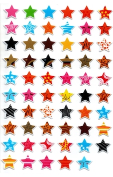 Sticker Kabartmalı A4 Boyutunda Stiker Defter, Planlayıcı Etiket Lim037 - Renkli Yıldızlar Sticker Kabartmalı A4 Boyutunda Stiker Defter, Planlayıcı Etiket Lim037 - Renkli Yıldızlar