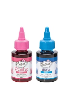 Dr Gusto Su Bazlı Likit Gıda Boyası 2 Adet Pembe-mavi 60gr Dr Gusto Su Bazlı Likit Gıda Boyası 2 Adet Pembe-mavi 60gr