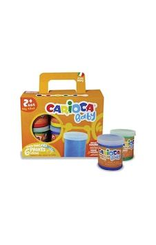 Carioca Yıkanabilir Parmak Boyası 6 Renk x 80 G Carioca Yıkanabilir Parmak Boyası 6 Renk x 80 G
