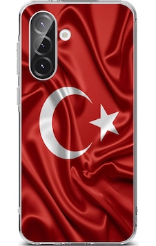 Samsung Galaxy A56 Uyumlu Türk Bayrağı Baskılı Silikon Kılıf Renkli Samsung Galaxy A56 Uyumlu Türk Bayrağı Baskılı Silikon Kılıf Renkli