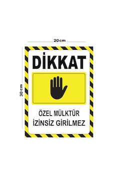 Metal Dikkat Özel Mülktür İzinsiz Girilmez 20cm X 30cm A4 Büyüklüğünde Uyarı Levhası Yönlendirme Metal Dikkat Özel Mülktür İzinsiz Girilmez 20cm X 30cm A4 Büyüklüğünde Uyarı Levhası Yönlendirme