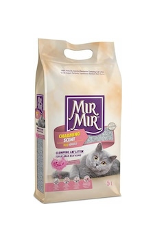 MırMır Bebek Pudrası Kokulu Topaklaşan Bentonit Kedi Kumu 5 L MırMır Bebek Pudrası Kokulu Topaklaşan Bentonit Kedi Kumu 5 L