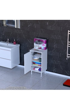 Modilayn Söke Küçük Alanlar İçin Mükemmel 50 X 75 X 32,5 Cm Lik 1 Kapaklı 4 Göz Raflı, Dar Banyolarda Bile Size Ekstra Depolama Alanı Sağlar. Beyaz Modilayn Söke Küçük Alanlar İçin Mükemmel 50 X 75 X 32,5 Cm Lik 1 Kapaklı 4 Göz Raflı, Dar Banyolarda Bile Size Ekstra Depolama Alanı Sağlar. Beyaz