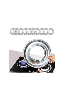 Ocak Koruyucu Yağ Geçirmez Alüminyum Folyo Ped, Yeniden Kullanılabilir Isıya Dayanıklı Temiz Hijyenik Mutfak İçin 22 Cm X 22 Cm 10 Adet - Yuvarlak Sku: Zeusb0dst61ztm