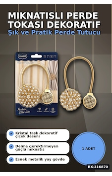 Mıknatıslı Perde Tokası Dekoratif Fon Perde Tutucu Toplama Aksesuarı 1 Adet Bx-316870 Çok Renkli Mıknatıslı Perde Tokası Dekoratif Fon Perde Tutucu Toplama Aksesuarı 1 Adet Bx-316870 Çok Renkli