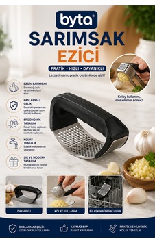 Paslanmaz Çelik Sarımsak Ezici Ergonomik El Tipi Sarımsak Presi, Kolay Temizlenebilir Diğer