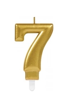 Mey İthalat 7 Rakam Mum Gold Renk - Mey İthalat 7 Rakam Mum Gold Renk -