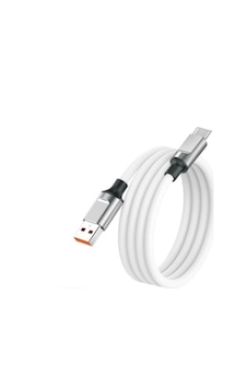 Torima 3.0A Micro Silikon Şarj Data Kablosu Beyaz