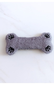 Monox Wellsoft Peluş Kemik Şekilli Pati Nakışlı Köpek Oyuncağı